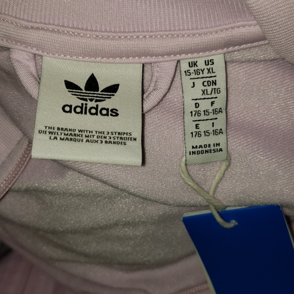 New Adidas Trefoil Racer Stripe Full Zip Jacket - Picture 8 of 8
